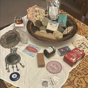 Silver and Blue Evil Eye Wall Hanging